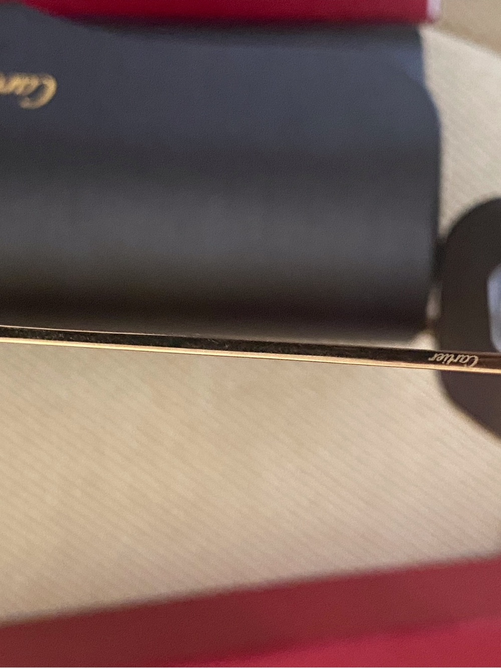 Cartier Sunglasses in Black and Gold - Picture 5 of 13